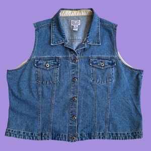 Denim Sleeveless Jacket